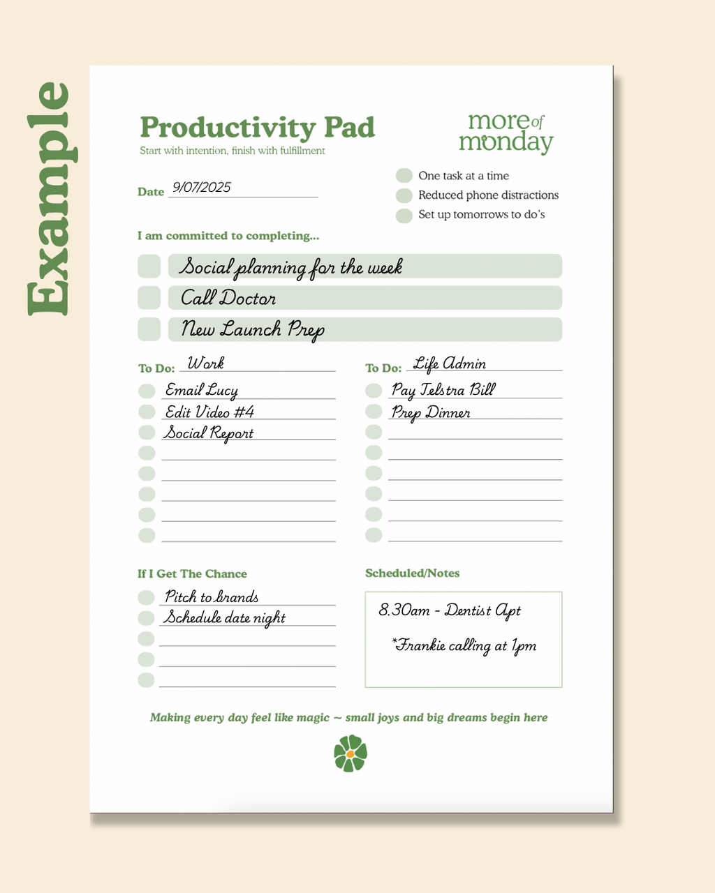 The Productivity Pad
